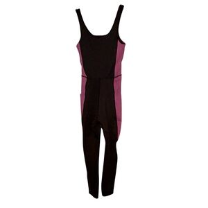Move Theology Women’s Activewear Jumpsuit XS Black‎ Purple Workout One Piece
